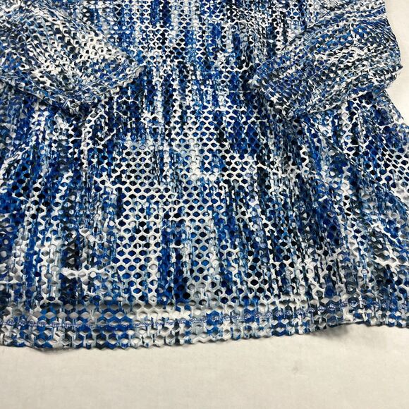 Ali Miles Tunic Shirt Abstract Print 3/4 Sleeve Wearable Art Casual Textured 1X - Picture 2 of 10